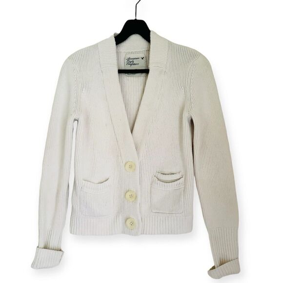 AEO American Eagles Outfitters Cotton Cardigan Size Large - Picture 1 of 4
